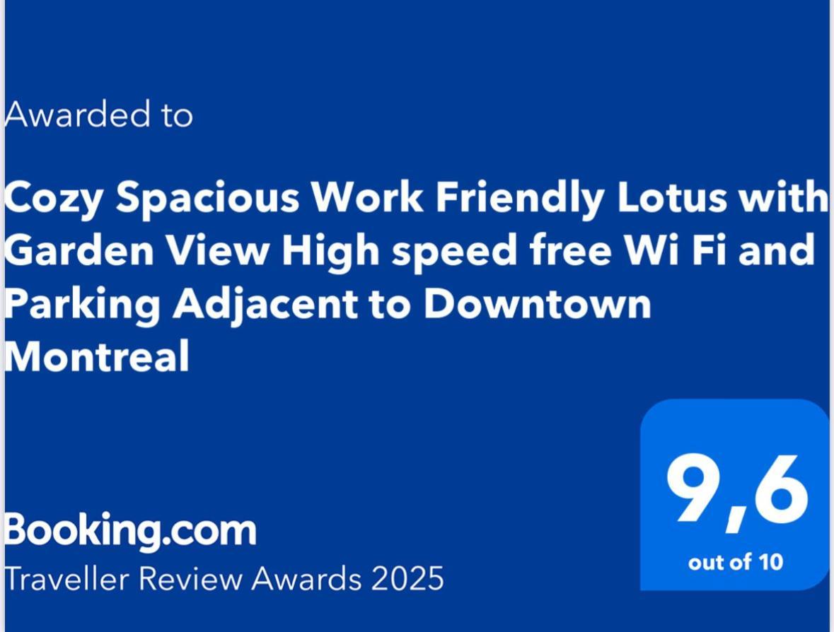 Cozy Spacious Work Friendly Lotus With Garden View High Speed Free Wi Fi And Parking Adjacent To Downtown Montreal Bagian luar foto